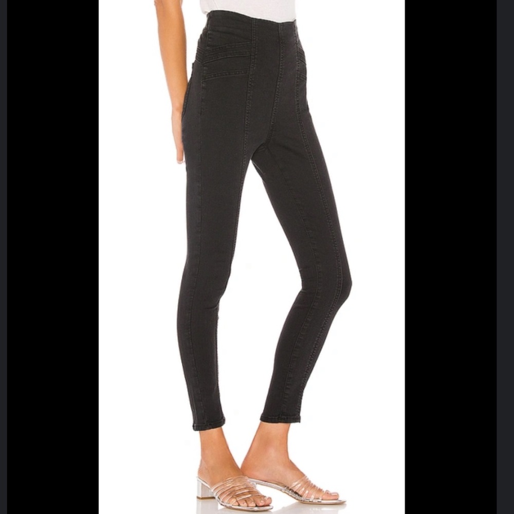 High-Waist Black Women's Skinny Jeans